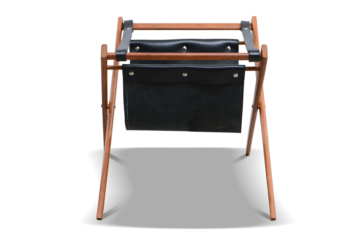 1960s SCISSOR MAGAZINE RACK IN TEAK