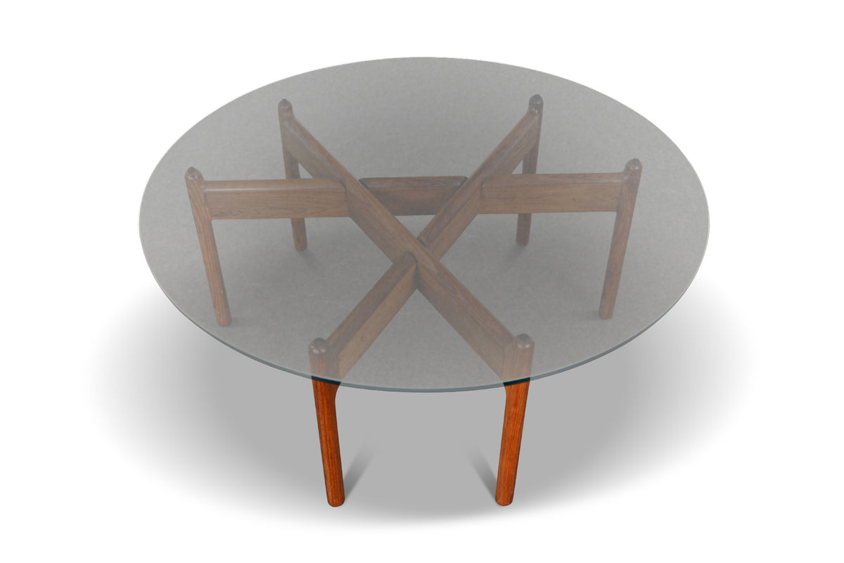 センターテーブル・ローテーブル Illum wikkelso Denmark glass top table Illum wikkelso Denmark glass top table