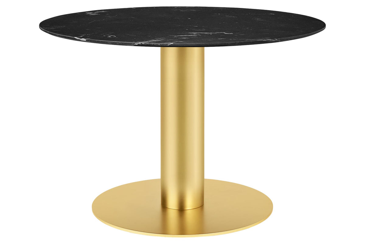 2.0 DINING TABLE - ROUND - BRASS BASE - SMALL