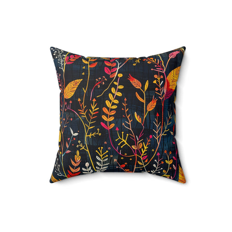 Tropisk Square Pillow - Deep Navy