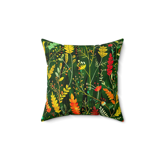Tropisk Square Pillow - Moss