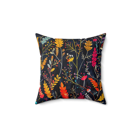 Tropisk Square Pillow - Deep Navy