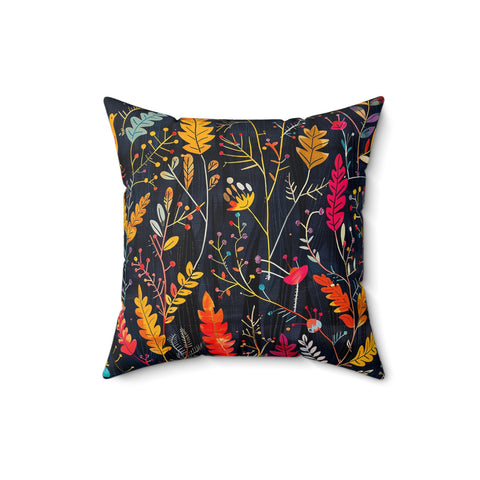 Tropisk Square Pillow - Deep Navy