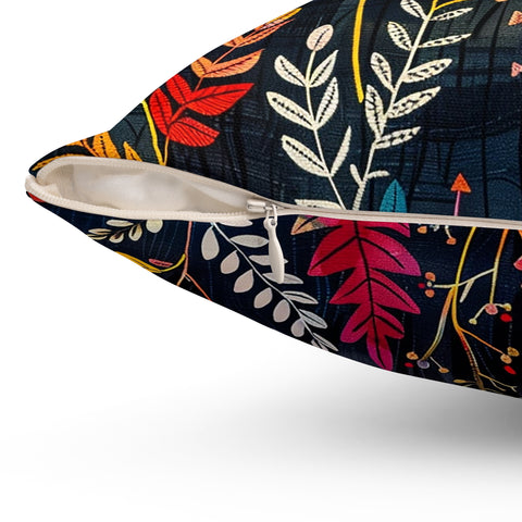 Tropisk Square Pillow - Deep Navy