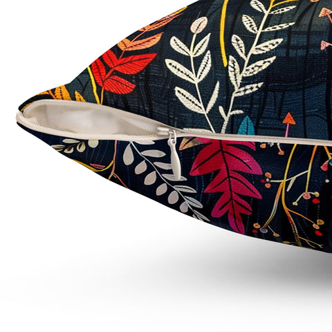 Tropisk Square Pillow - Deep Navy