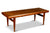 DANISH MODERN COFFEE TABLE WITH SMALL FOLDABLE SIDE TABLE