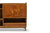 SWEDISH MODERN BAR CABINET / BOOKCASE WITH DETAILED INLAYS