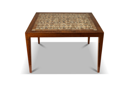 SQUARE ROSEWOOD COFFEE TABLE BY SEVERIN HANSEN FOR HASLEV