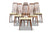 SET OF SIX "EVA" HIGHBACK DINING CHAIRS IN ROSEWOOD