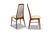 SET OF SIX "EVA" HIGHBACK DINING CHAIRS IN ROSEWOOD