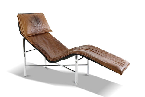 TORD BJÖRKLUND "SKYE" LOUNGE CHAIR IN PATINATEAD LEATHER