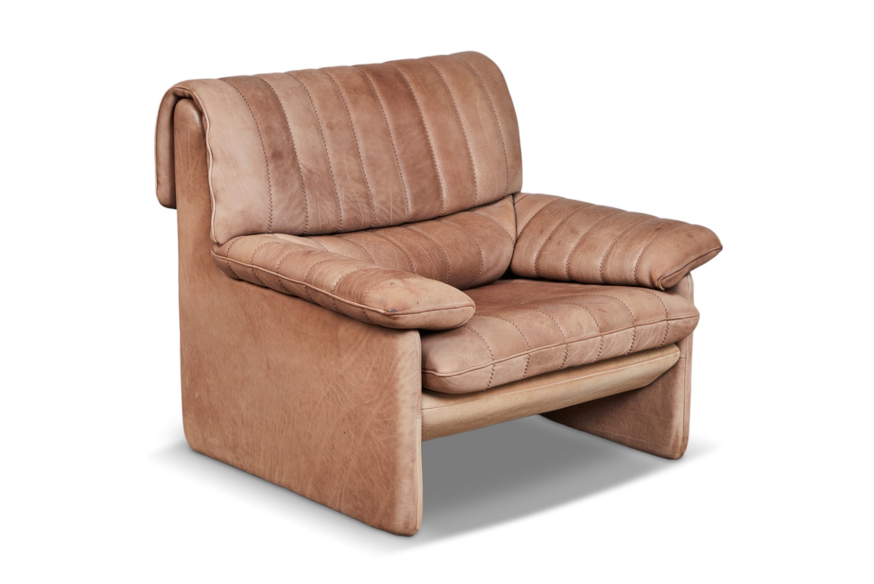 BAE　 de sede スイス製　レザー ラウンジチェア DE SEDE DS 86 LOUNGE CHAIR IN PATINATED BROWN LEATHER