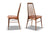 SET OF SIX EVA HIGHBACK DINING CHAIRS IN ROSEWOOD