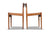 SET OF SIX PJ 3-2 TEAK DINING CHAIRS BY GRETE JALK