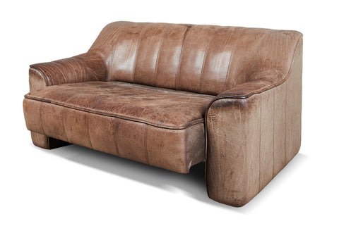 VINTAGE DS 44 LOVESEAT IN BUFFALO LEATHER