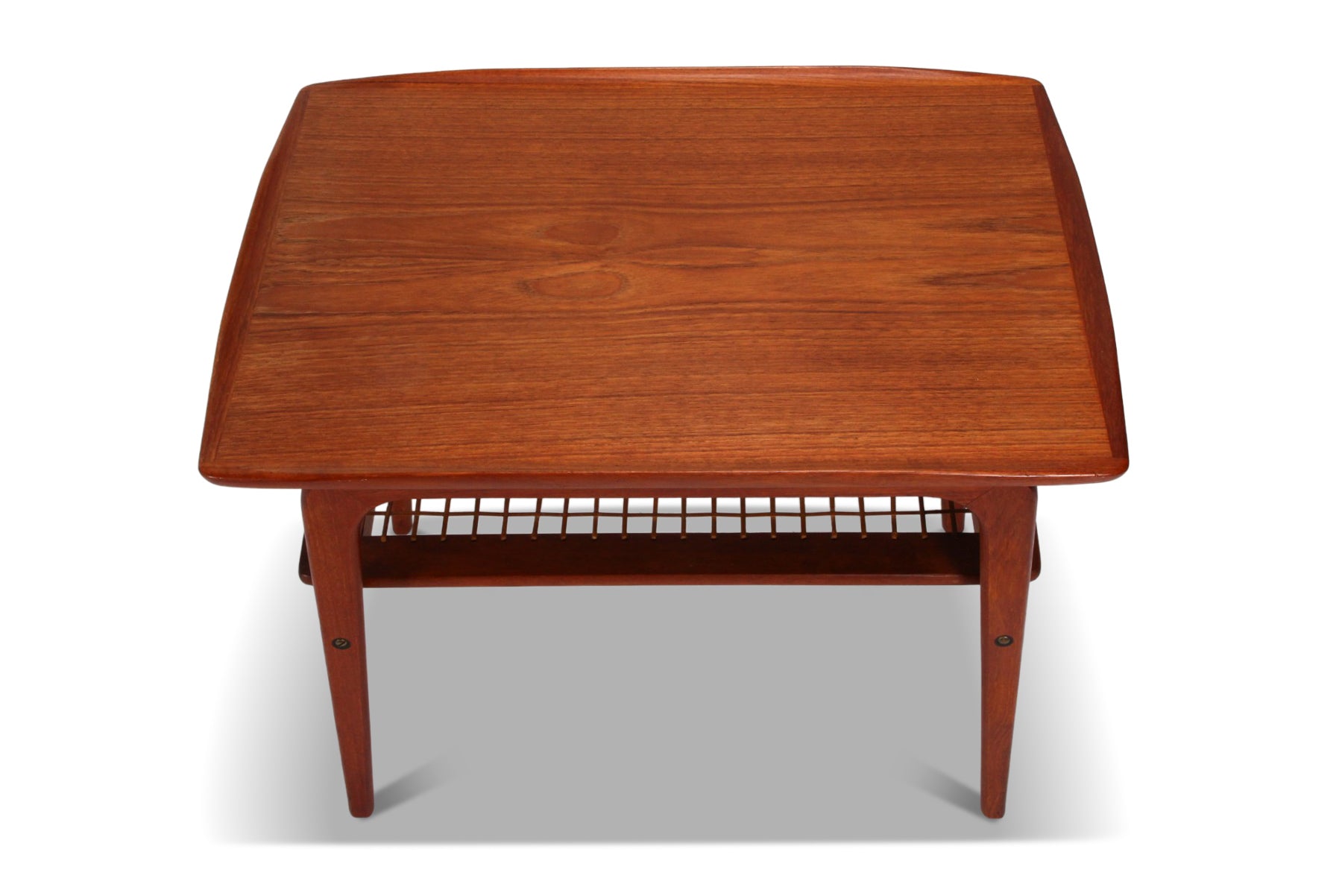 ARNE HOVMAND OLSEN FLOATING TOP SIDE TABLE IN TEAK