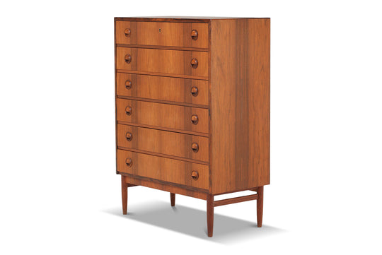 KAI KRISTIANSEN HIGHBOY DRESSER IN BRAZILIAN ROSEWOOD