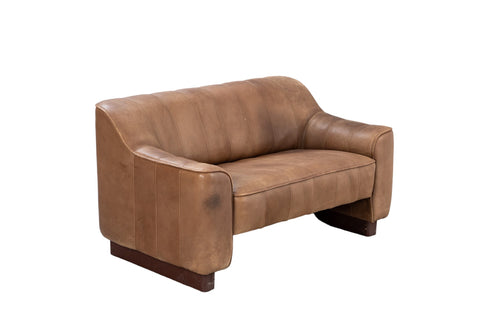 DESEDE DS-44 LOVESEAT IN PATINATED LEATHER