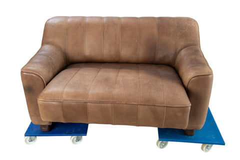 DESEDE DS-44 LOVESEAT IN PATINATED LEATHER