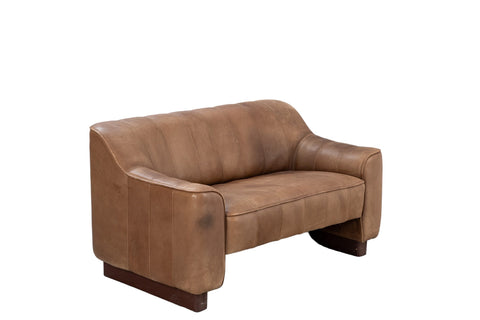 DESEDE DS-44 LOVESEAT IN PATINATED LEATHER