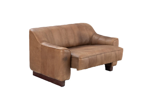DESEDE DS-44 LOVESEAT IN PATINATED LEATHER