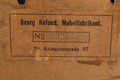 GEORG KOFOED CORNER BAR IN WALNUT + ZEBRANO