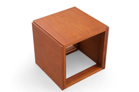 SET OF MODEL 33 KAI KRISTIANSEN CUBE NESTING TABLES IN TEAK