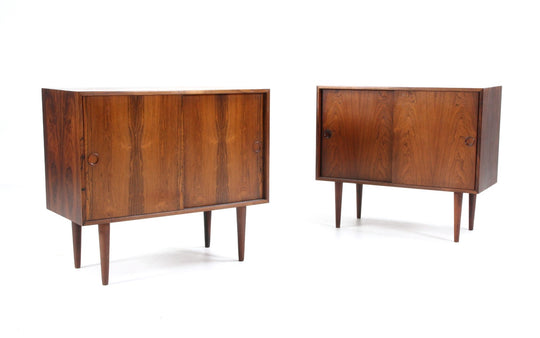 PAIR OF KAI KRISTIANSEN SMALL CREDENZAS IN ROSEWOOD