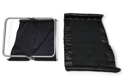 "FORMULA" LOUNGE CHAIR IN BLACK VINYL BY RUUD EKSTRAND