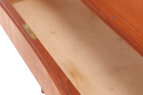 FOUR DRAWER DIPPED PULL GENTLEMANS CHEST IN TEAK