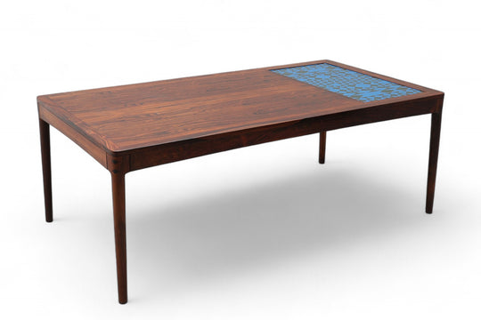 HERMANN BONGARD ROSEWOOD COFFEE TABLE WITH CATHERINE HOLM INSERT