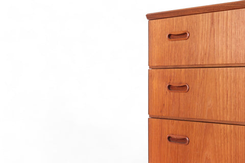 ARNE VODDER SIX DRAWER TEAK HIGHBOY DRESSER