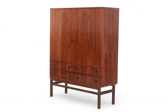 TALL DANISH MODERN CUPBOARD IN BRAZILIAN ROSEWOOD