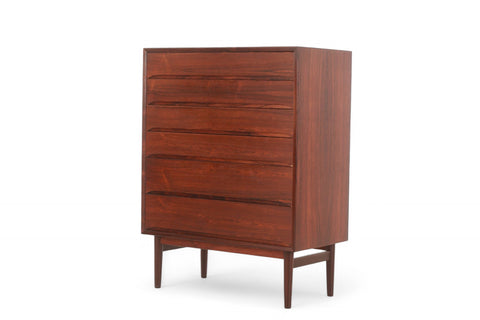 DANISH MODERN SIX DRAWER HIGHBOY DRESSER IN ROSEWOOD