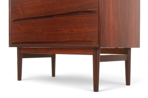 DANISH MODERN SIX DRAWER HIGHBOY DRESSER IN ROSEWOOD