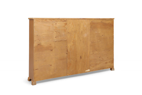 1940s INTARSA INLAY BOOKCASE IN ELM