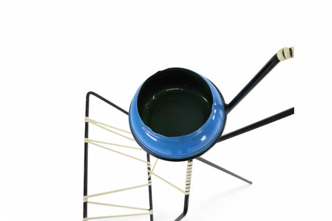 1950s ATOMIIC MAGAZINE RACK WITH ASHTRAY