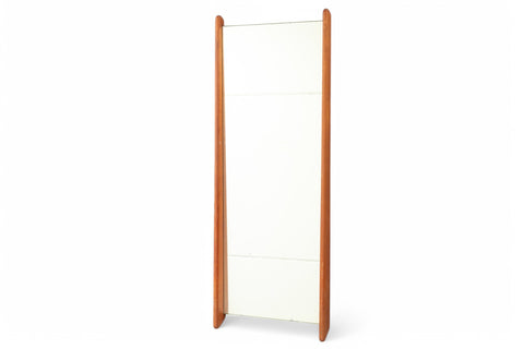 DANISH MODERN TEAK FRAMED WALL MIRROR