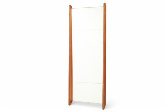 DANISH MODERN TEAK FRAMED WALL MIRROR