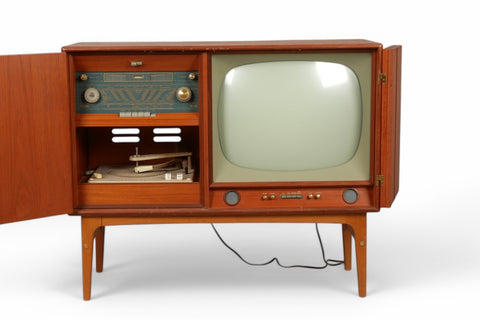 1950s PHILIPS RADIO / TV / RECORD PLAYER IN TEAK