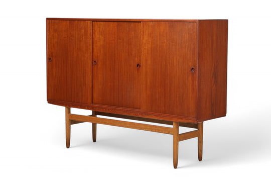 DANISH MODERN HIGH SIDEBOARD IN TEAK