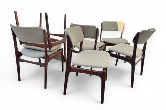 SET OF SIX ERIK BUCH MODEL 49 DINING CHAIRS IN TEAK