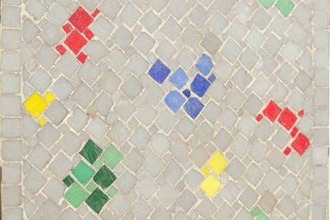1950s MOSAIC COFFEE TABLE / FLOWER BENCH
