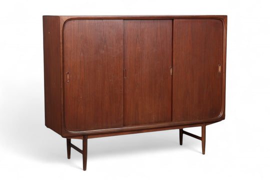 1950s DANISH MODERN HIGH SIDEBOARD / BAR IN TEAK