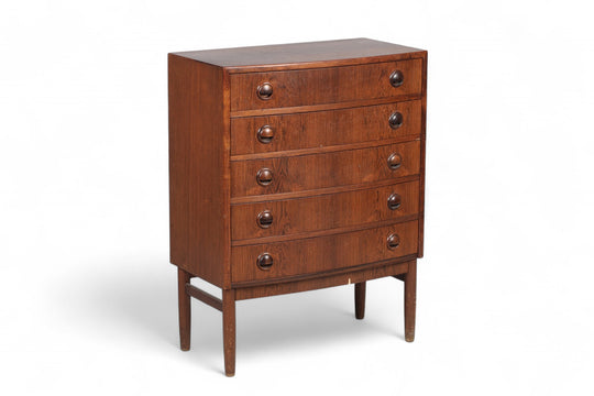 KAI KRISTIANSEN BOW FRONT ROSEWOOD HALLWAY CHEST