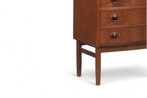 KAI KRISTIANSEN BOW FRONT ROSEWOOD HALLWAY CHEST