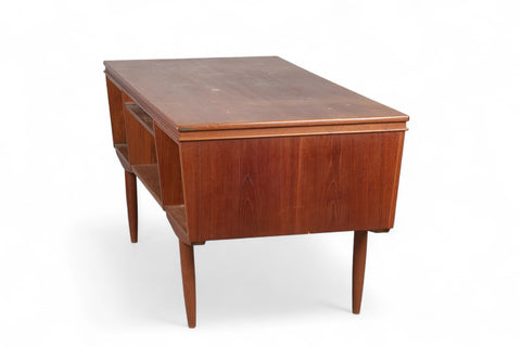 Teak wood writing desk with refined Danish craftsmanship
