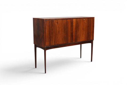 RARE ROTATING ROSEWOOD BAR CABINET BY SOLA MØBELFABRIK