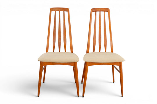 PAIR OF "EVA" DINING CHAIRS IN TEAK BY NIELS KOEFOED