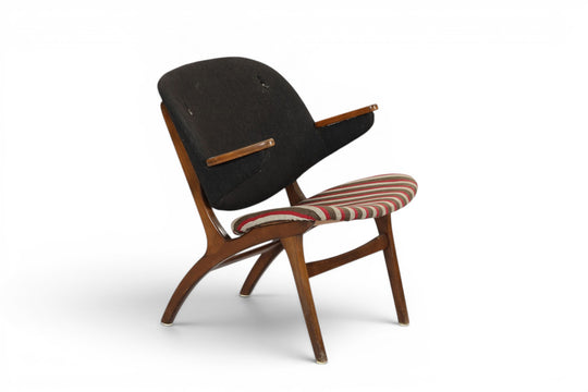 CARL EDWARD MATTHES LOUNGE CHAIR IN BEECH + WOOL